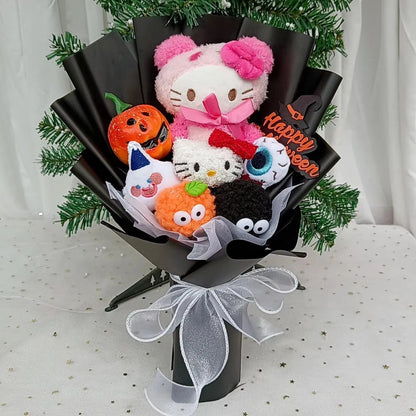Hello Kitty Cartoon Plush Bouquet  Anime Rose Flowers Doll Home Wedding Decoration Christmas Valentine's Day Gift My Store