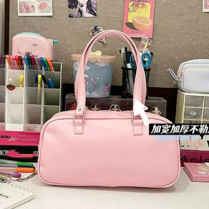 New Niche Design Women's Bow Harajuku Cute Ita Bag JK Uniform Ulzzang Shoulder Bag for Girls Y2K Cartoon Handle Bag My Store