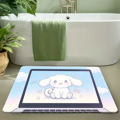 1pc Sanrio Hello Kitty Soft Large Mat - Washable, Non-Slip Runner Rug with Cute Cartoon Design for Bedroom, Living Room, Entra My Store
