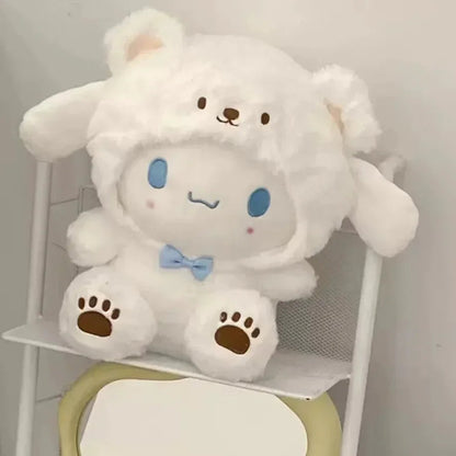 Sanrio Plush Cute hello kitty Cinnamoroll Kuromi My Melody Plush Toys Doll Pillow Anime Cartoon Kids Gifts Room Decoration Dolls My Store