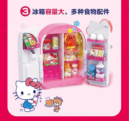 Sanrio Hello Kitty Small Appliances Refrigerator Oven Rice Cooker Girl Simulation Play House Toy Set Kawaii Child Birthday Gift My Store