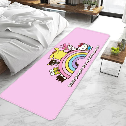Cute cartoon Hello Kitty Sanrio Door Mat Entrance Non-slip Washable Kitchen Carpet Living Room Hallway Rugs Bathroom Bath My Store