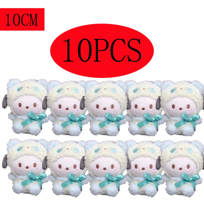 10pcs Sanrio Keychain Plush Anime Kuromi Doll Keyring Hello Kitty Plushie Cinnamoroll KeyChains Bag Pendant Toy Gift for Girls My Store