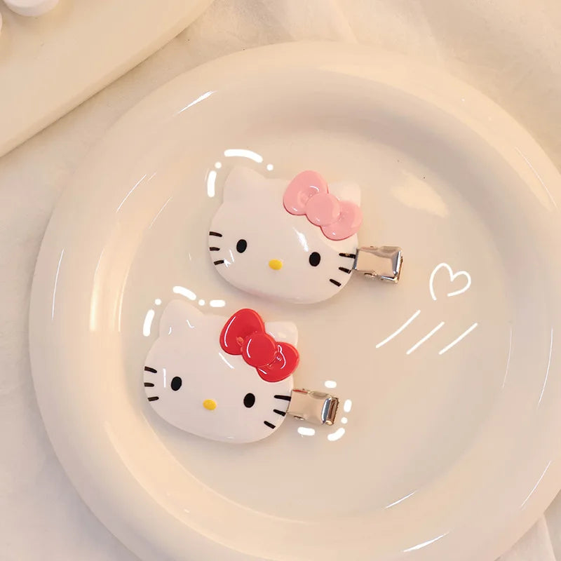 New Sanrio Hair Clip Hello Kitty Kawaii Girl Japanese Cartoon Hairpin Children's Hair Accessories Exquisite Gift My Store