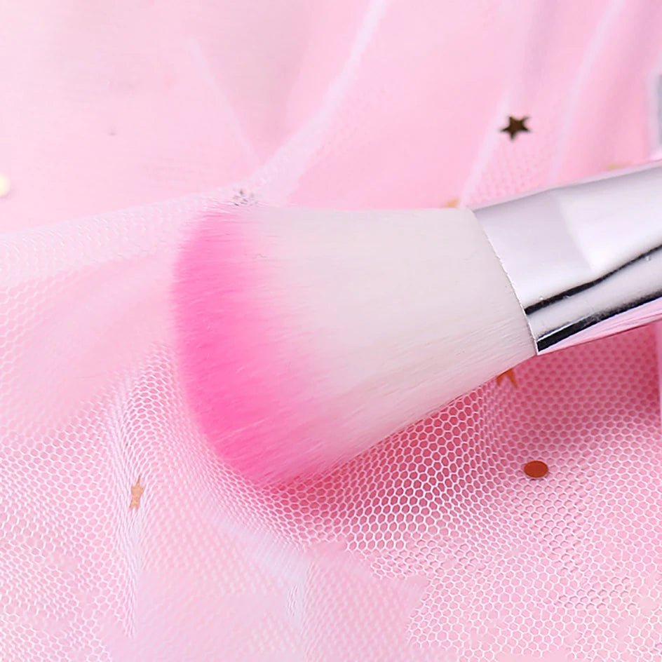 Hello Kitty 7Pcs Makeup Brush Set Kawaii Y2K Multifunctional Cosmetics Tool With Storage Case Cute Gift For Women Girls My Store