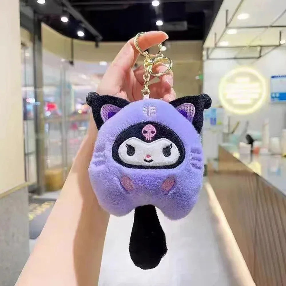 HOT Sanrio Cute Plush Stuffed Toy Keychain Anime Peripheral Kuromi Backpack Hanging Chain Holiday Gifts For Boys And Girls My Store