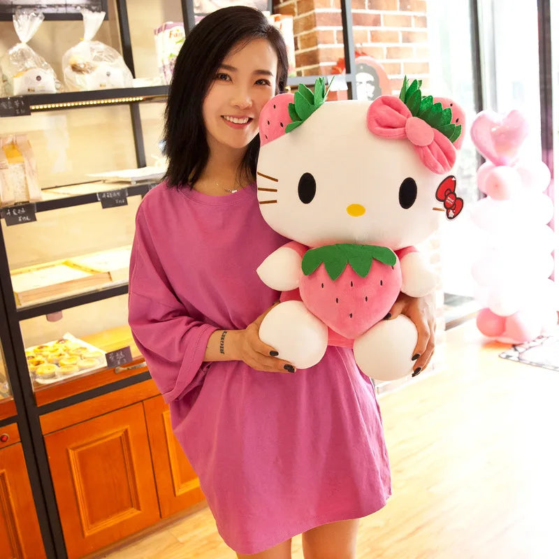 20-45cm Kawaii Hello Kitty Plush Toys Anime Kawaii Pillow Doll Stuffed Animal Children Plushies Decoration girls Birthday Gift My Store