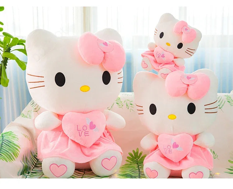 23-30cm Hello Kitty Plush Stuffed Toys Cute Anime Cartoon Soft Pillow Doll For Children Birthday Xmas Gifts My Store