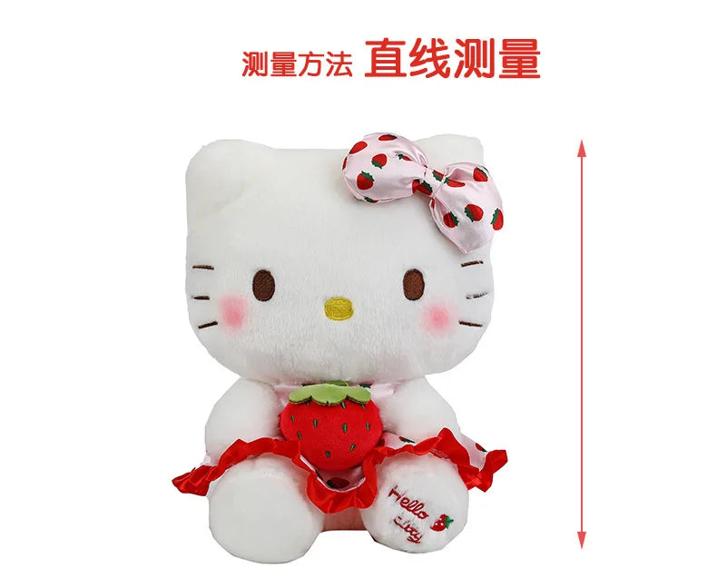 New Hello Kitty Plush Toy Large Strawberry Cat Stuffed Animal Cute Kids Birthday Xmas Gift for Children Soft Doll Wholesale My Store