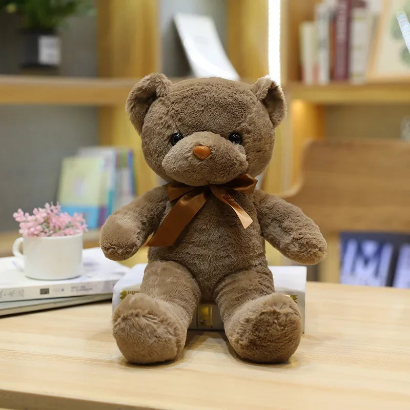 30cm 16 Styles Bear Plush Toy Soft Stuffed Animal Doll Small Pink Gray White Teddy Bear Doll Lovely Birthday Gifts For Girl Boy My Store