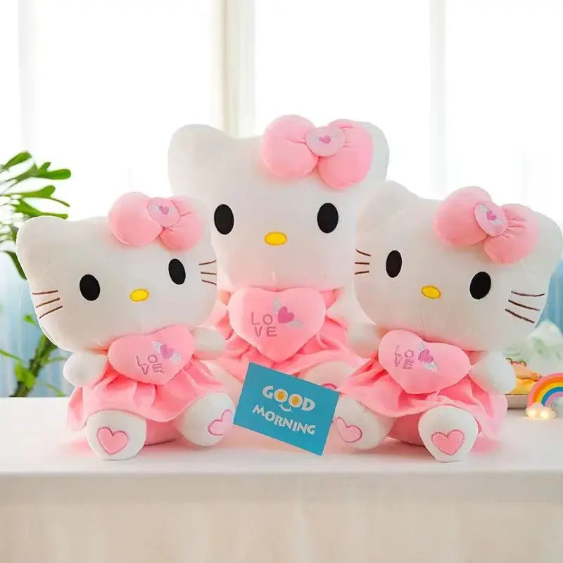23-30cm Hello Kitty Plush Stuffed Toys Cute Anime Cartoon Soft Pillow Doll For Children Birthday Xmas Gifts My Store