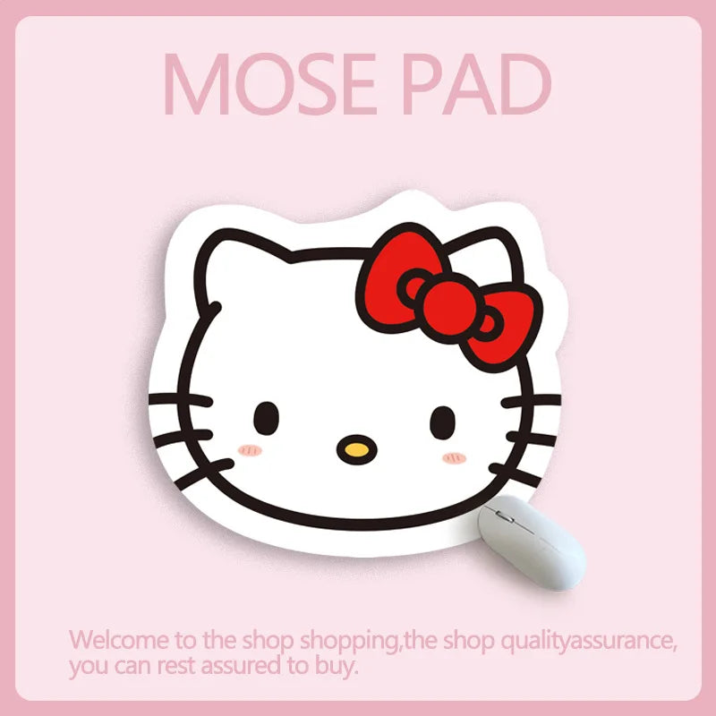 Sanrio Mouse Pad Kawaii Cinnamoroll Non Slip Table Pad Kuromi Melody Y2k Black Pink Coffee Pad Soft Mouse Pad Girl Toy Gift My Store