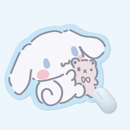 Sanrio Mouse Pad Kawaii Cinnamoroll Non Slip Table Pad Kuromi Melody Y2k Black Pink Coffee Pad Soft Mouse Pad Girl Toy Gift My Store