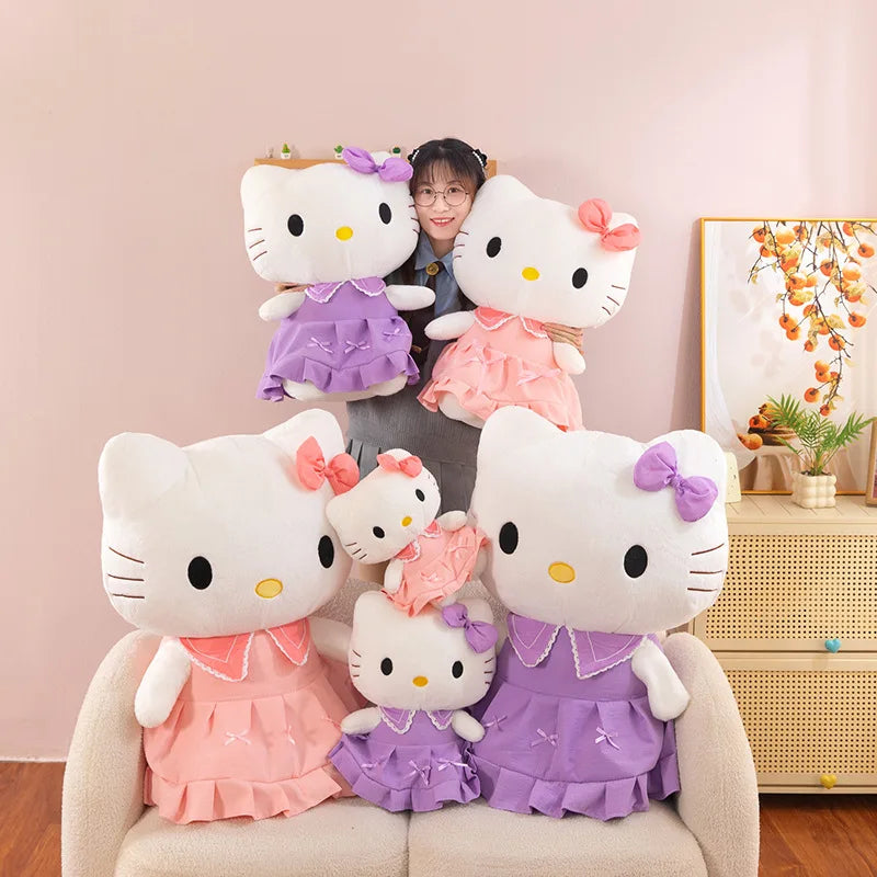 40/50cm Sanrio Hello Kitty Anime Hello Kitty Stuffed Toys Plushier Soft Pillow Birthday Gifts Kawaii Hello Kitty Plush Dolls My Store