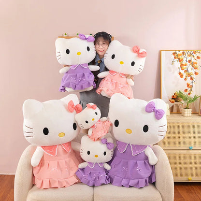 40/50cm Sanrio Hello Kitty Anime Hello Kitty Stuffed Toys Plushier Soft Pillow Birthday Gifts Kawaii Hello Kitty Plush Dolls My Store