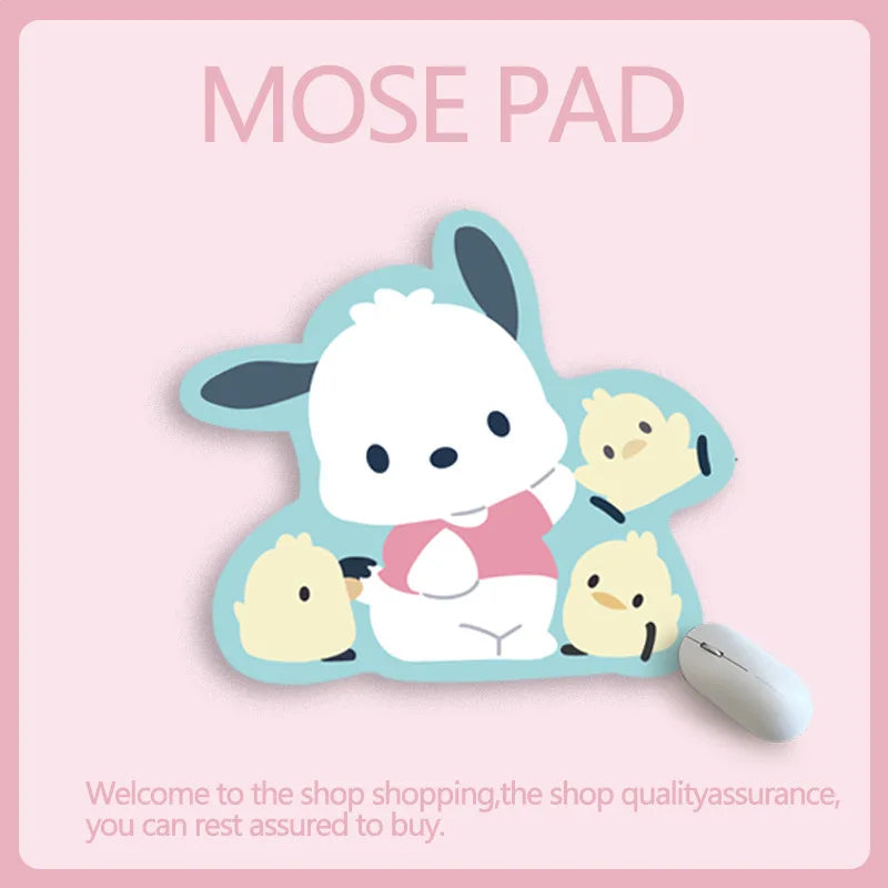 Sanrio Mouse Pad Kawaii Cinnamoroll Non Slip Table Pad Kuromi Melody Y2k Black Pink Coffee Pad Soft Mouse Pad Girl Toy Gift My Store