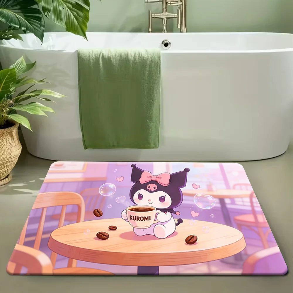 1pc Sanrio Hello Kitty Soft Large Mat - Washable, Non-Slip Runner Rug with Cute Cartoon Design for Bedroom, Living Room, Entra My Store