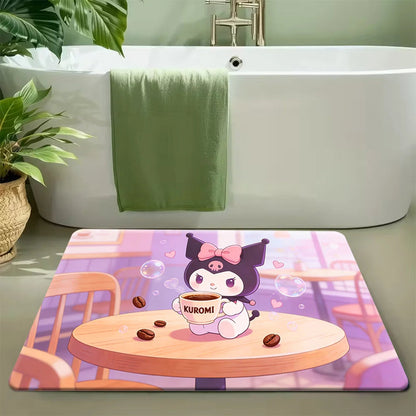 1pc Sanrio Hello Kitty Soft Large Mat - Washable, Non-Slip Runner Rug with Cute Cartoon Design for Bedroom, Living Room, Entra My Store