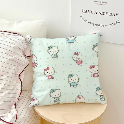 cushion cover soft Pillow bow Case for Hello Sofa Living Room kawaii Home Decor Protective k-Kitty SRO pink Pattern Covers My Store