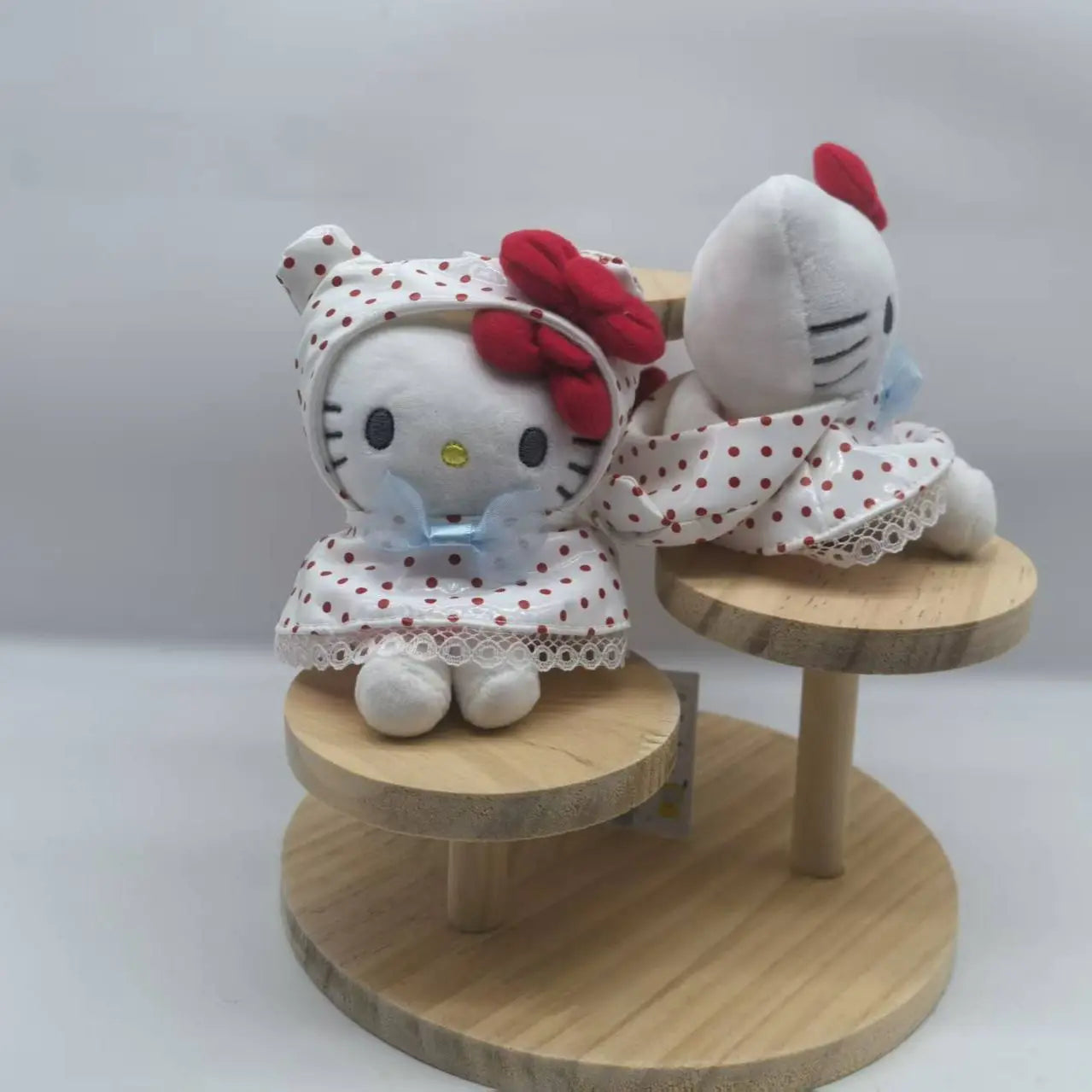 Sanrio Raincoat Hello Kitty Soft Plush Filling Doll Earphone Case Hanging Ornaments Clothing Decoration Friend's Birthday Gift My Store