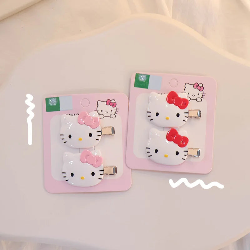 New Sanrio Hair Clip Hello Kitty Kawaii Girl Japanese Cartoon Hairpin Children's Hair Accessories Exquisite Gift My Store