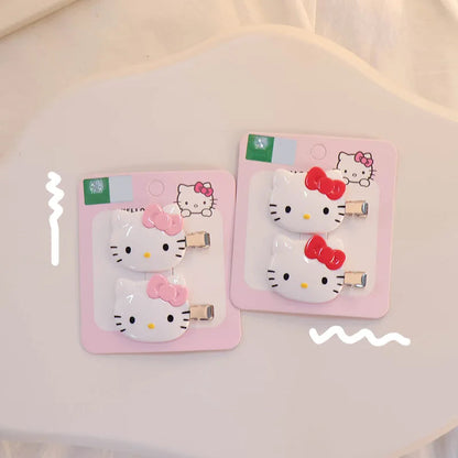 New Sanrio Hair Clip Hello Kitty Kawaii Girl Japanese Cartoon Hairpin Children's Hair Accessories Exquisite Gift My Store