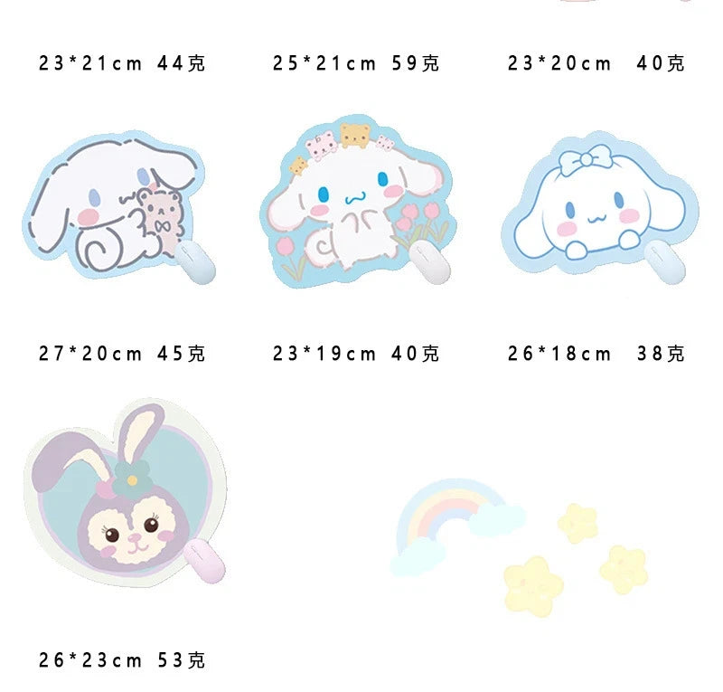 Sanrio Mouse Pad Kawaii Cinnamoroll Non Slip Table Pad Kuromi Melody Y2k Black Pink Coffee Pad Soft Mouse Pad Girl Toy Gift My Store