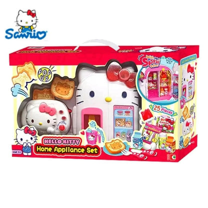 Sanrio Hello Kitty Small Appliances Refrigerator Oven Rice Cooker Girl Simulation Play House Toy Set Kawaii Child Birthday Gift My Store