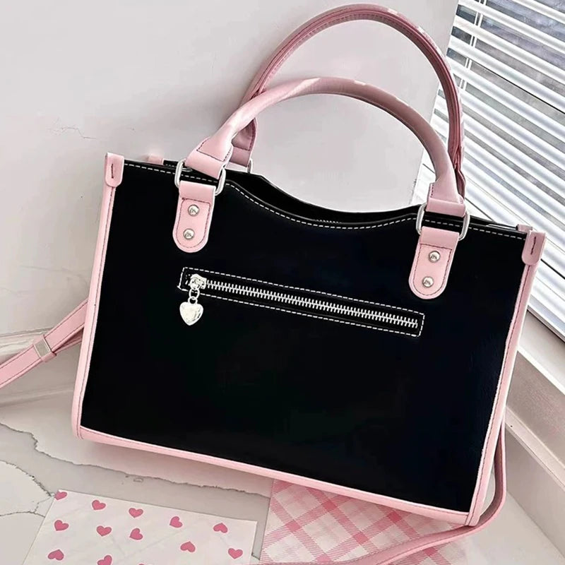 Y2K Cute Ita Bag Girl Transparent Messenger Bag Women's Fashion Shoulder Crossbody Bag Ladys DIY Display Tote Bag Lolita Handbag My Store