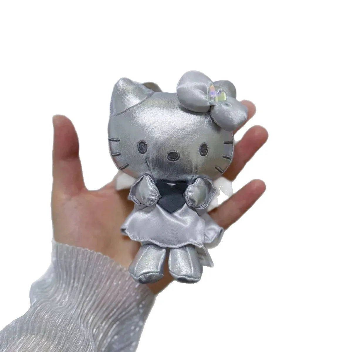 Sanrio Hello Kitty Collectible Black White Angel Devil Couple Plush Doll Set Soft Stuffed Toy Bag Pendant Gift for Girls My Store