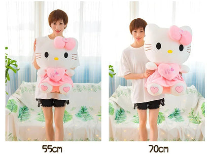 23-30cm Hello Kitty Plush Stuffed Toys Cute Anime Cartoon Soft Pillow Doll For Children Birthday Xmas Gifts My Store