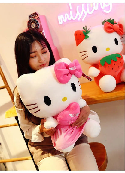 20-45cm Kawaii Hello Kitty Plush Toys Anime Kawaii Pillow Doll Stuffed Animal Children Plushies Decoration girls Birthday Gift My Store
