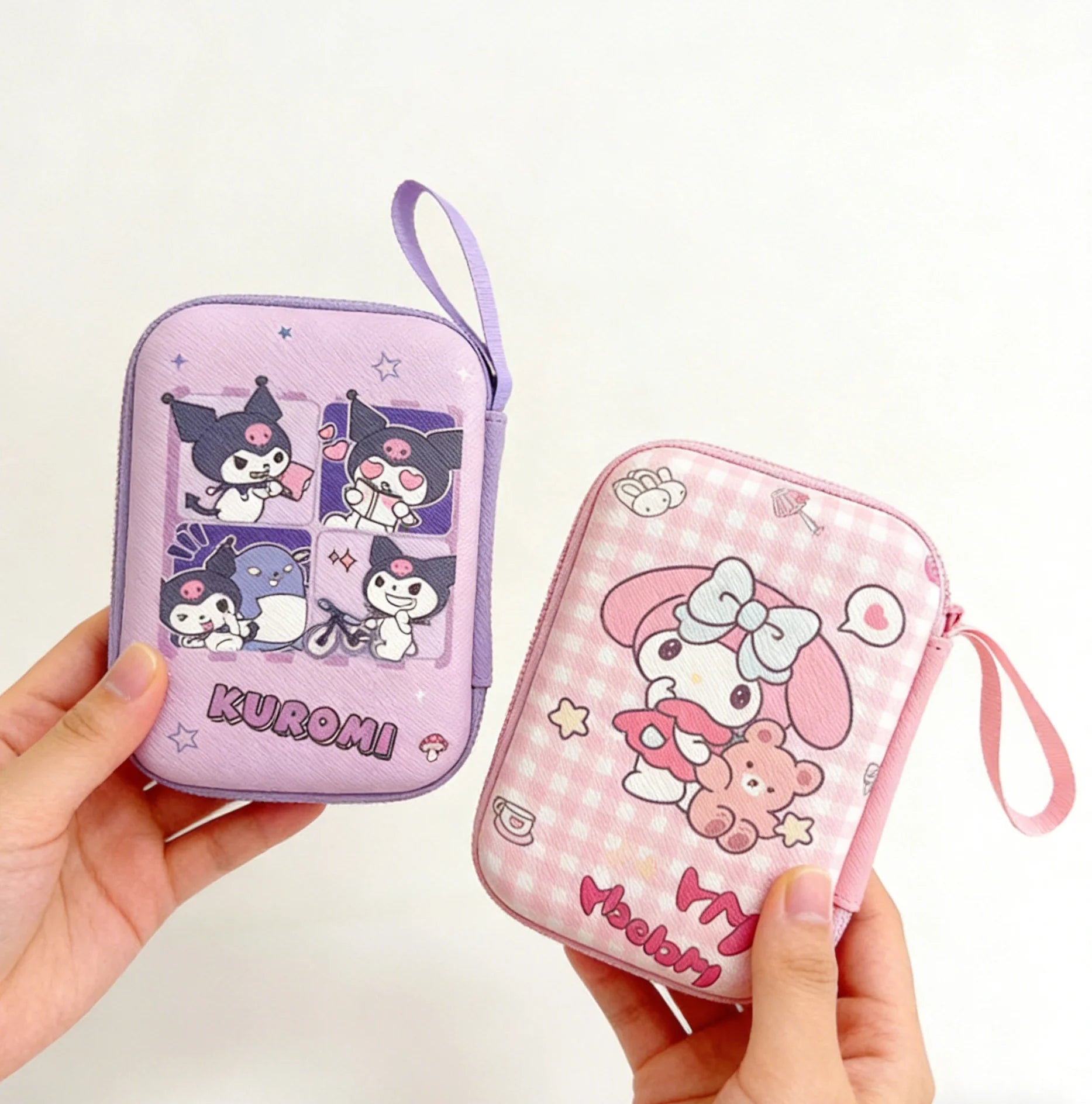 Cartoon Sanrio Data Cable Headphone portable hard drive Storage Bag Charger Protective Case coin purse Travel essentials gifts My Store