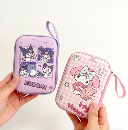 Cartoon Sanrio Data Cable Headphone portable hard drive Storage Bag Charger Protective Case coin purse Travel essentials gifts My Store