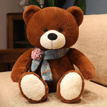 40/60/80cm Kawaii Scarf Teddy Bear Plush Toy Soft Stuffed Animal Xmas Birthday Gift for Girls Boys Kids Children My Store