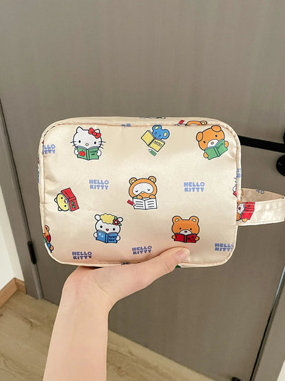 Kawaii Hello Kitty Handbag Cute Cartoon Wallet Student Stationery Girl Toilet Waterproof Storage Bag Women Accessories Wholesale My Store