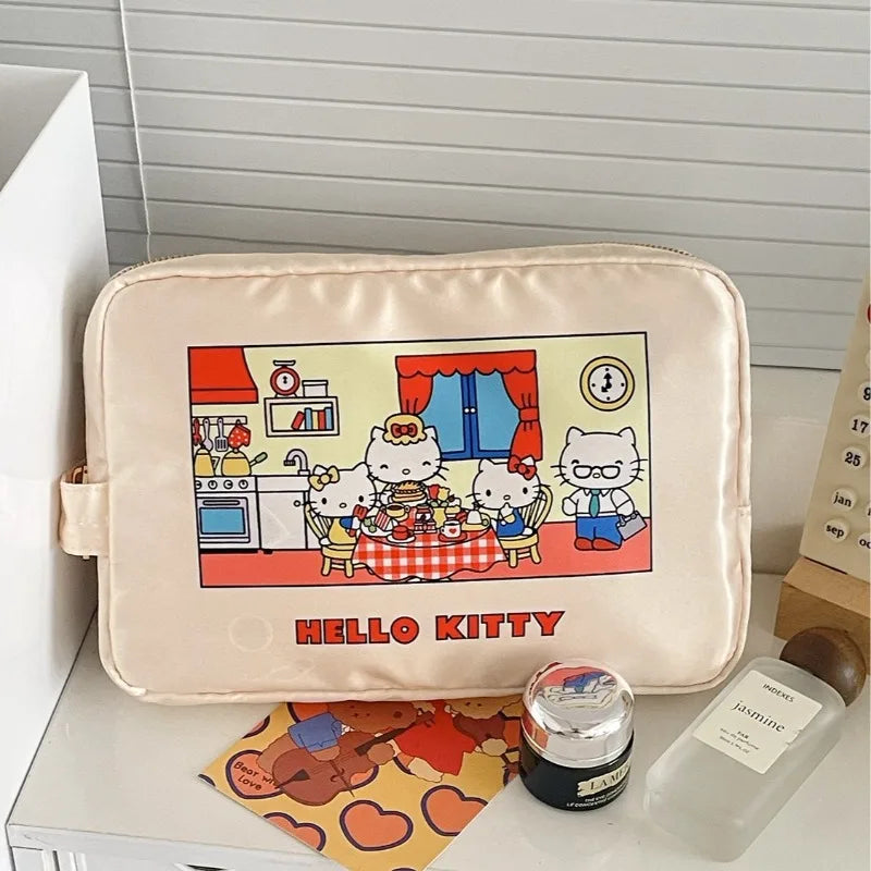 Kawaii Hello Kitty Handbag Cute Cartoon Wallet Student Stationery Girl Toilet Waterproof Storage Bag Women Accessories Wholesale My Store