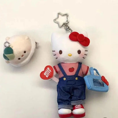 Series Hellokitty Celebrity Style Denim Long Leg Bag Cute Cartoon Backpack Ornament Fashion Accessories Gift for Girls Fans My Store