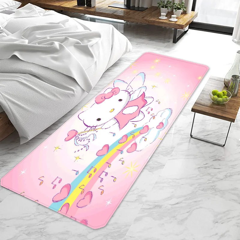 Cute cartoon Hello Kitty Sanrio Door Mat Entrance Non-slip Washable Kitchen Carpet Living Room Hallway Rugs Bathroom Bath My Store