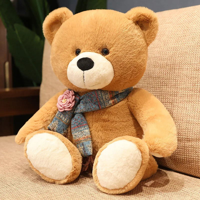 40/60/80cm Kawaii Scarf Teddy Bear Plush Toy Soft Stuffed Animal Xmas Birthday Gift for Girls Boys Kids Children My Store