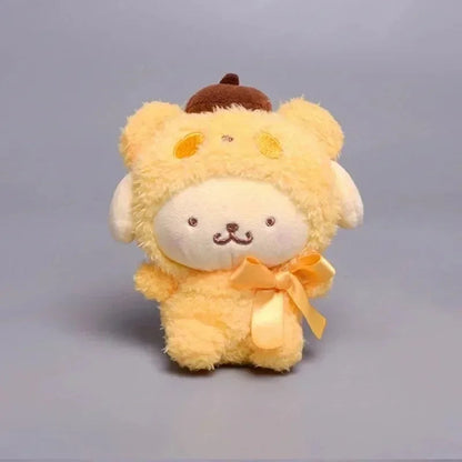 10pcs Sanrio Keychain Plush Anime Kuromi Doll Keyring Hello Kitty Plushie Cinnamoroll KeyChains Bag Pendant Toy Gift for Girls My Store