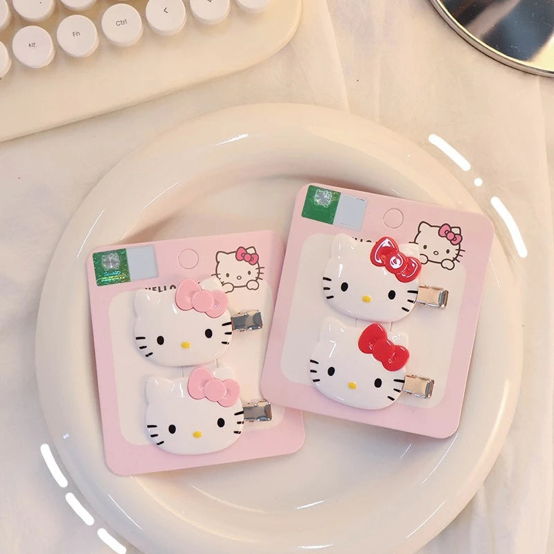 New Sanrio Hair Clip Hello Kitty Kawaii Girl Japanese Cartoon Hairpin Children's Hair Accessories Exquisite Gift My Store