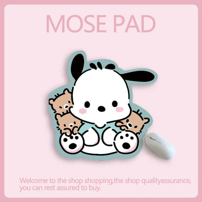 Sanrio Mouse Pad Kawaii Cinnamoroll Non Slip Table Pad Kuromi Melody Y2k Black Pink Coffee Pad Soft Mouse Pad Girl Toy Gift My Store