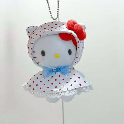 Sanrio Raincoat Hello Kitty Soft Plush Filling Doll Earphone Case Hanging Ornaments Clothing Decoration Friend's Birthday Gift My Store