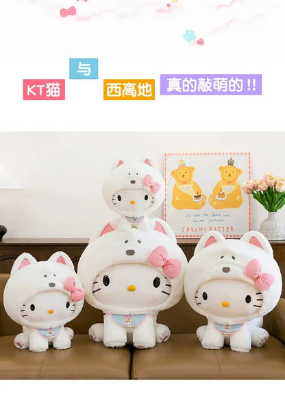 Hot Sanrio Large Size Hello Kitty Transforms Into A Puppy Series Plush Toy Cartoon Anime Filled Doll Kawaii Decorate Girl Gifts My Store