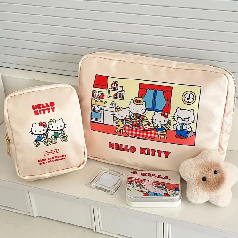 Kawaii Hello Kitty Handbag Cute Cartoon Wallet Student Stationery Girl Toilet Waterproof Storage Bag Women Accessories Wholesale My Store
