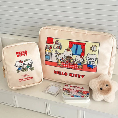 Kawaii Hello Kitty Handbag Cute Cartoon Wallet Student Stationery Girl Toilet Waterproof Storage Bag Women Accessories Wholesale My Store