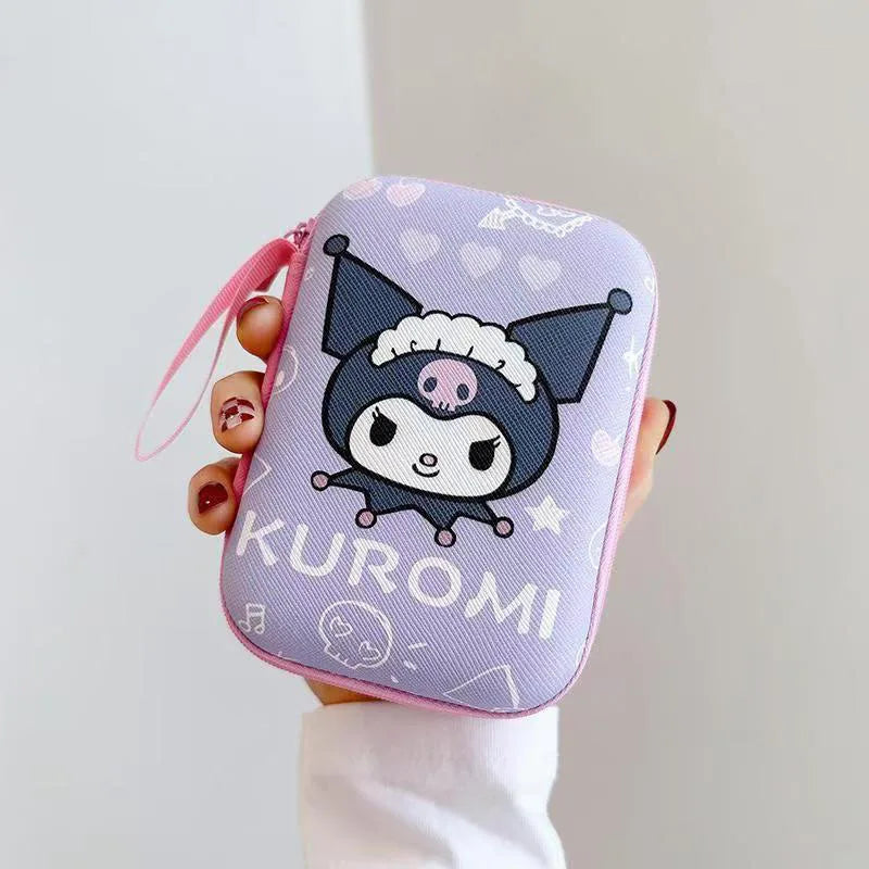 Cartoon Sanrio Data Cable Headphone portable hard drive Storage Bag Charger Protective Case coin purse Travel essentials gifts My Store
