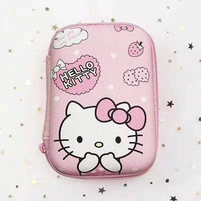 Cartoon Sanrio Data Cable Headphone portable hard drive Storage Bag Charger Protective Case coin purse Travel essentials gifts My Store