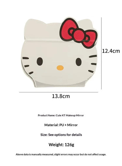 Kawaii HelloKitty Cartoon Folding Makeup Mirror Desktop Vanity Mirror Dormitory Portable Cosmetic Mirror for Girls Women My Store